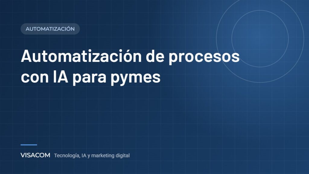 Automatización de procesos con IA para pymes